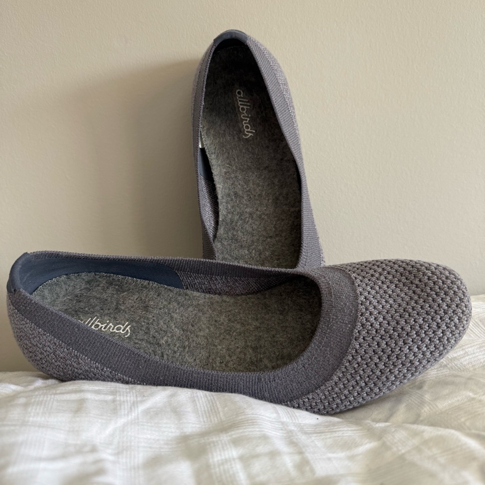Allbirds Women's Gray/Blue Flats. Size 8.5. Used.